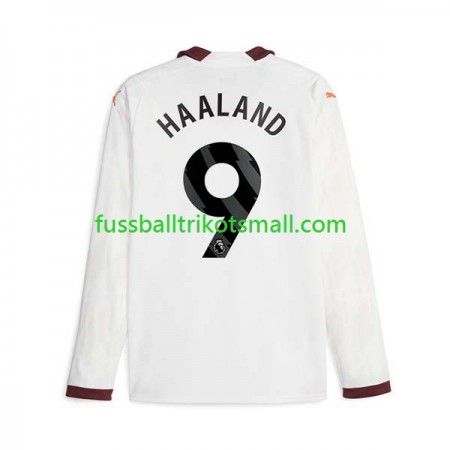 Fußballtrikots Manchester City Erling Haaland 9 2023-2024 Langarm Auswärts-trikot kaufen